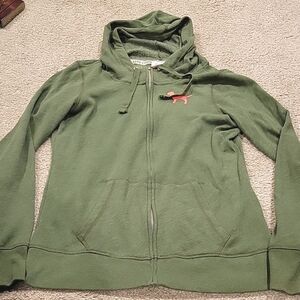 Victoria secret love pink green sweatshirt size s.p